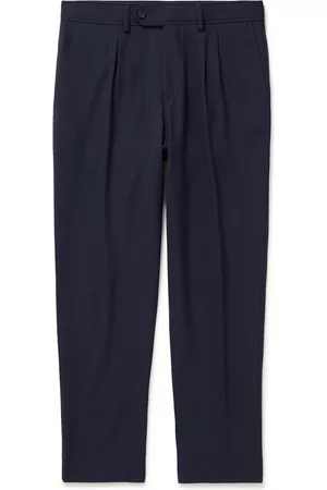 ZEGNA StraightLeg Cotton and WoolBlend Twill Trousers for Men  MR PORTER