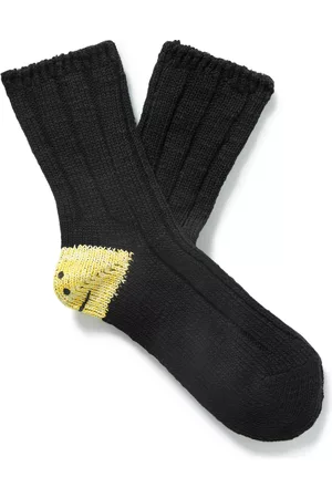 KAPITAL Intarsia Cotton-Blend Socks