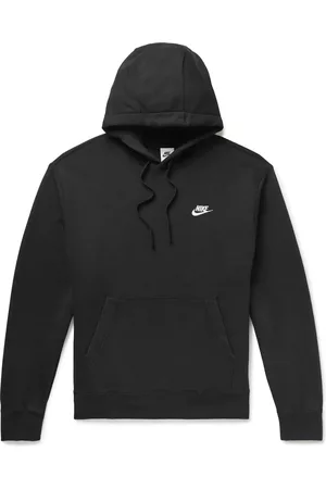 Nike Sportswear Club Logo-Embroidered Cotton-Blend Jersey Hoodie