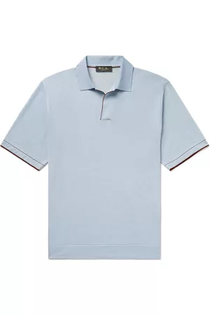 Loro Piana Silk and Cashmere-Blend Polo Shirt