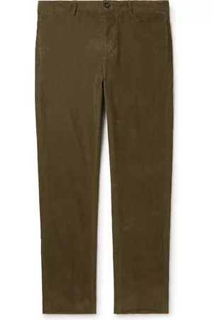 Buy Being Human Clothing Men Green Slim Fit Corduroy Trousers  Trousers  for Men 482270  Myntra