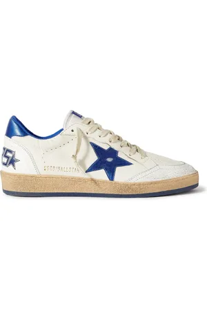Golden Goose Ball Star Distressed Leather Sneakers