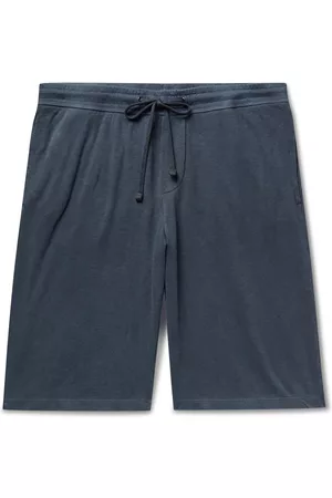 James Perse Mélange Loopback Cotton-Jersey Drawstring Shorts