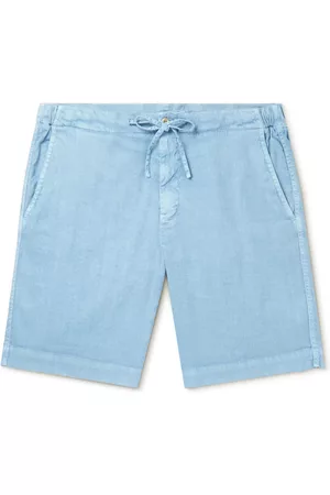 Loro Piana Straight-Leg Linen-Blend Twill Drawstring Shorts