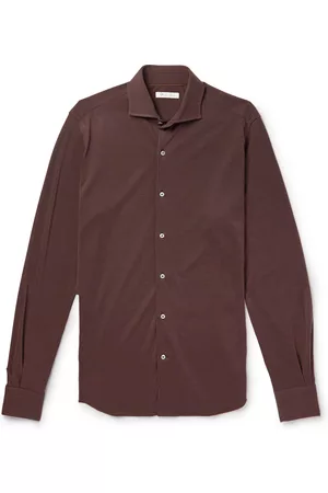 Loro Piana Andrew Wool-Piqué Shirt