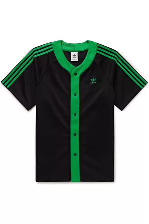 adidas Originals Baseball Jersey in Black for Men