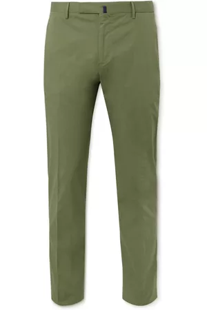 Very Goods | Pleated cotton poplin trousers - Khaki Beige - Selected - COS  GB