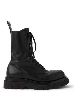 Bottega Veneta Leather Lace-Up Boots
