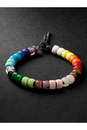 CAROLINA BUCCI Forte Beads Blackened Gold -Stone Bracelet