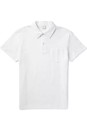 Sunspel Riviera Cotton-Mesh Polo Shirt