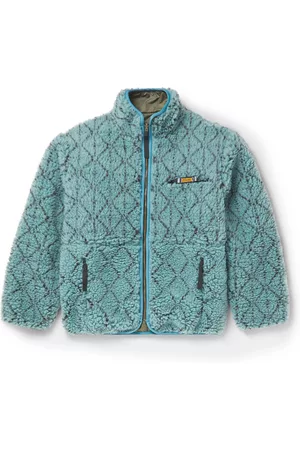 KAPITAL Sashiko Boa Reversible Printed Fleece and Shell Jacket