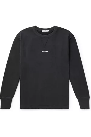 Acne Studios Stamp Logo Sweatshirt Black, 58% OFF