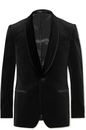 Mr P. Cotton-Blend Velvet Tuxedo Jacket