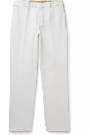 Loro Piana Merse Straight-Leg Cotton-Twill Trousers