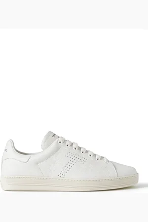 Tom Ford Warwick Perforated Full-Grain Leather Sneakers