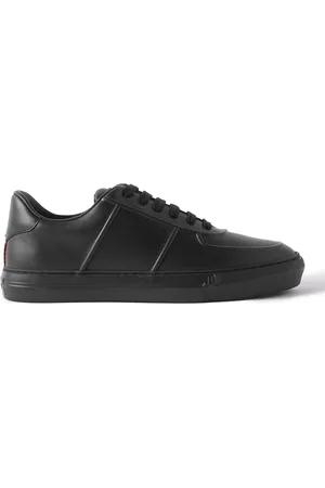 Moncler Neue York Logo-Appliquéd Leather Sneakers