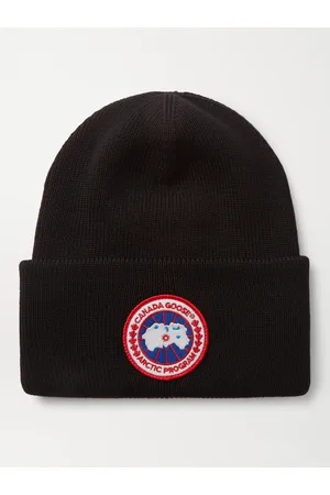 Canada Goose Logo-Appliquéd Merino Wool Beanie