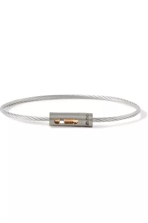 Le Gramme 5g Brushed Recycled Sterling , Titanium and 18-Karat Gold Bracelet
