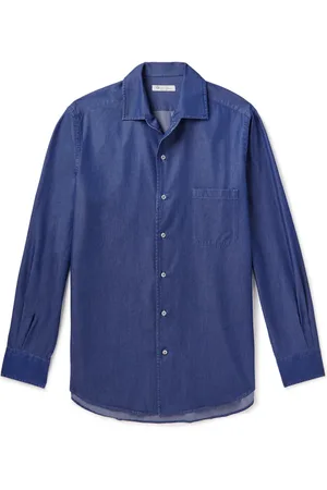 Loro Piana Washed Cotton-Chambray Shirt