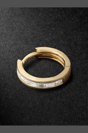 JACQUIE AICHE Diamond Single Hoop Earring