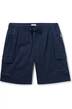 Straight-Leg Cotton and Linen-Blend Cargo Shorts