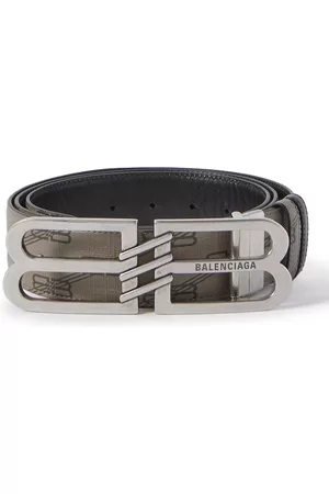 SAINT LAURENT - 3cm Full-Grain Leather Belt - Men - Black - EU 85 for Men