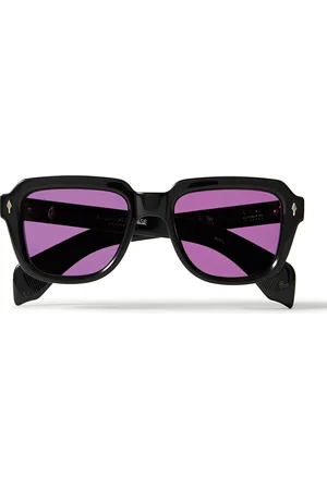 JACQUES MARIE MAGE Hopper Taos Square-Frame Acetate Sunglasses