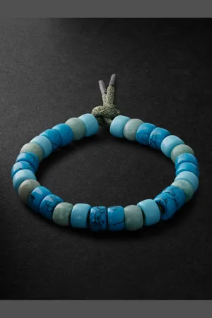 CAROLINA BUCCI Mykonos Forte Beads Blackened Gold Multi-Stone Bracelet