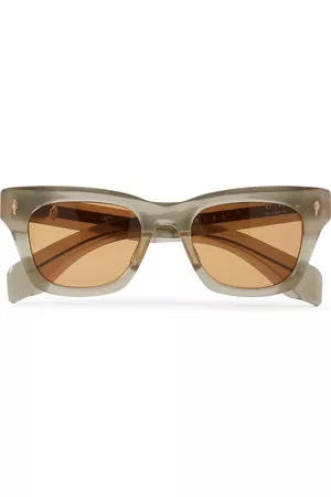 JACQUES MARIE MAGE Dealan Square-Frame Acetate Sunglasses