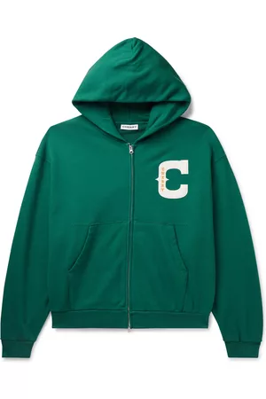 Cherry Los Angeles Ranch Men's Logo-Embroidered Zip-Up Hoodie