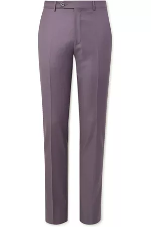 Dark Purple Skinny Suit Trousers  New Look