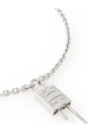 Shop Givenchy Goldtone 4G Lock Chain-Link Necklace