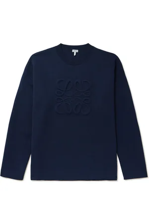 Loewe Logo-Debossed Wool-Blend Sweater