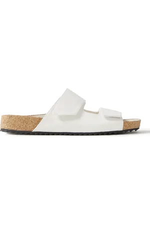 Womens White schuh Tulsa Buckle Footbed Sandals | schuh