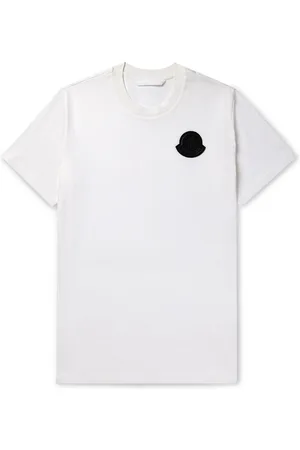 Moncler Slim-fit Logo-print Cotton-jersey T-shirt In Blue