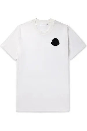 Moncler Mountain-print Cotton-jersey T-shirt In White