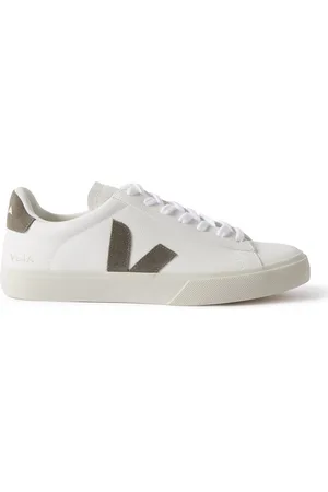 Veja Campo Suede-Trimmed Leather Sneakers