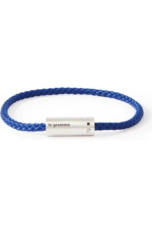 Le Gramme 7g Braided Cord and Sterling Silver Bracelet