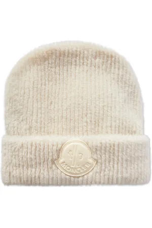 Moncler Logo-Appliquéd Faux Fur Beanie