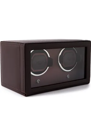 Wolf Club Full-Grain Vegan Leather Double Watch Winder