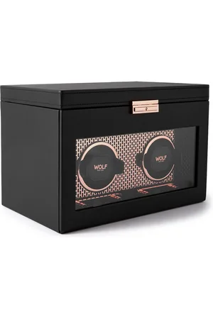 Wolf Axis Vegan Leather Two-Piece Watch Winder