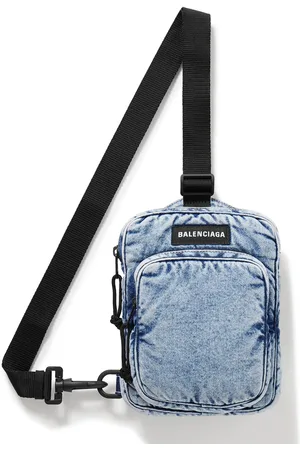 Balenciaga Explorer Logo-Appliquéd Nylon-Twill Messenger Bag