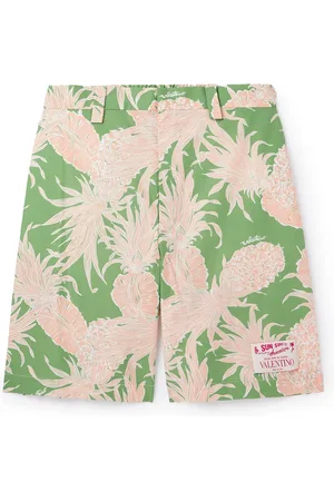 Valentino Garavani Logo Printed drop-crotch Shorts - Farfetch