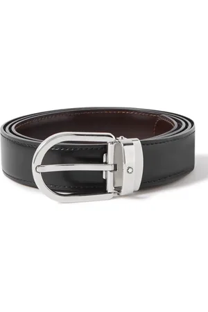 Mont Blanc Buckle Leather Belt - Size 38inches – Luxe Marché India