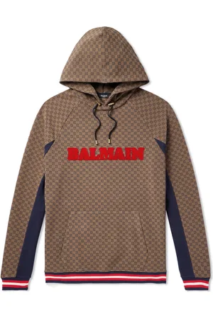 Balmain Men's Maxi Monogram Hoodie