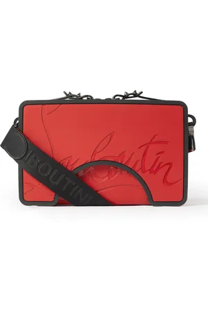 Christian Louboutin Loubitown Leather Camouflage Cross-body Bag in Red for  Men