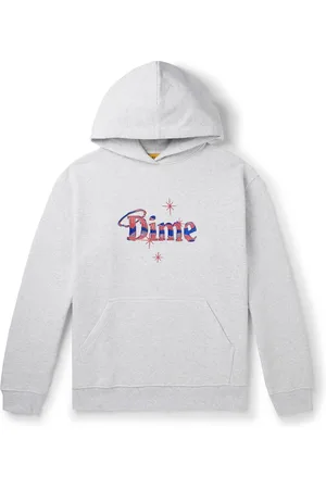 DIME Classic Noize Logo-Embroidered Cotton-Jersey Hoodie for Men