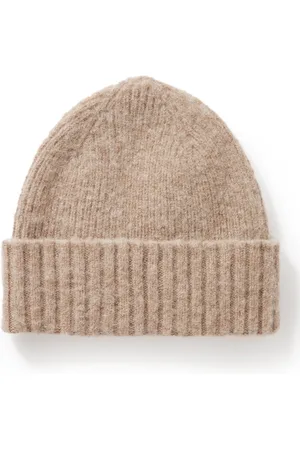 Mr P. Ribbed Brushed-Lambswool Beanie