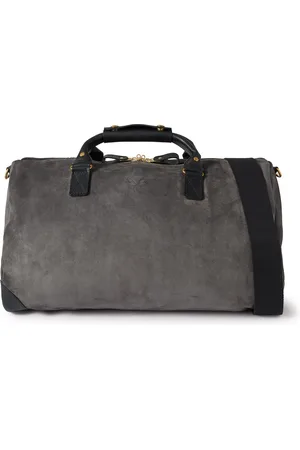 Bennett Winch Leather-trimmed Suede Backpack - Men - Dark Gray Bags