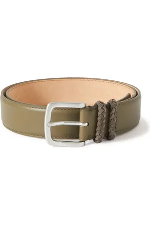 GIVENCHY 3.5cm Logo-Jacquard Canvas and Full-Grain Leather Belt
